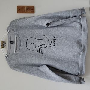 TEA Rex grey pullover sweater